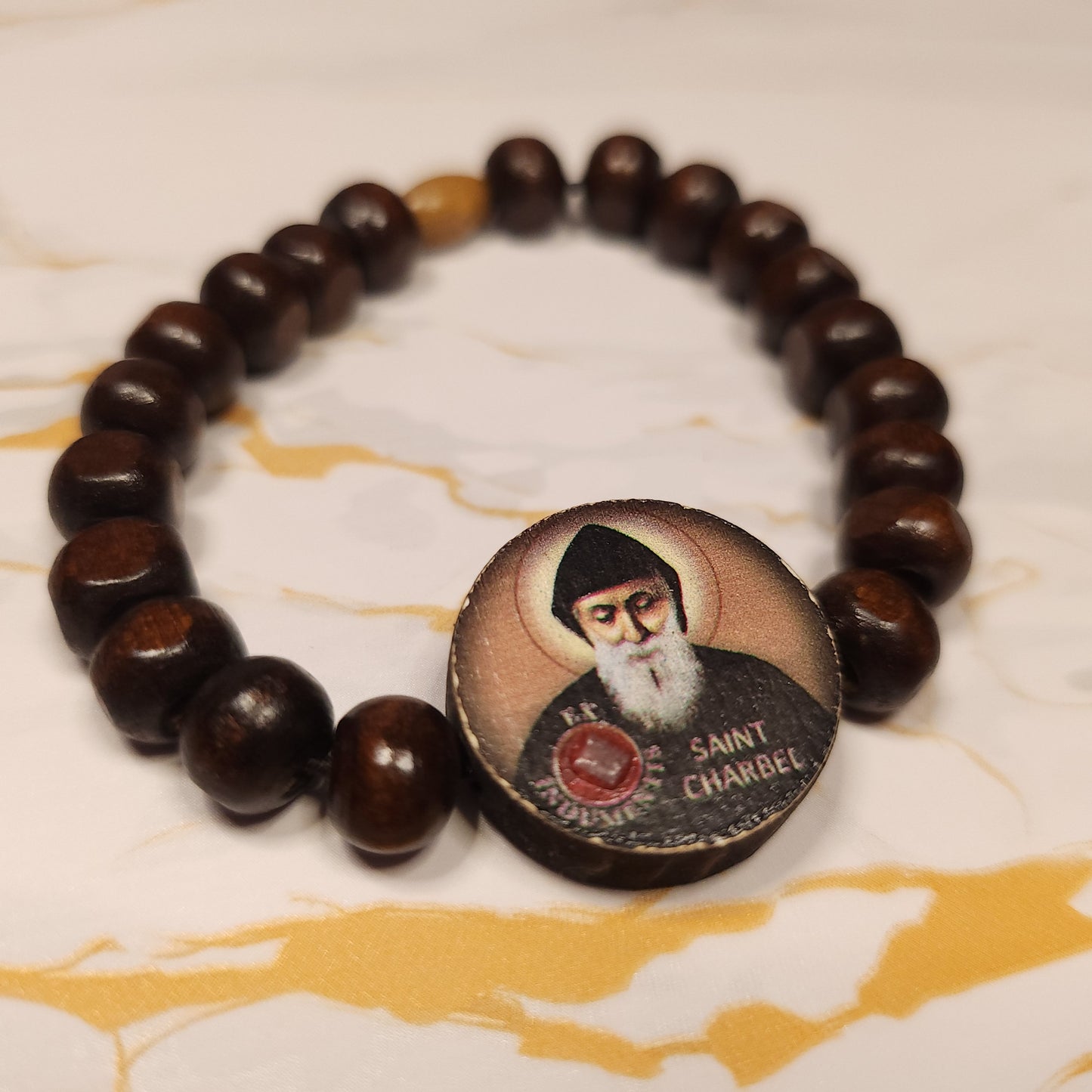 Saint Charbel Relic Decade Bracelet