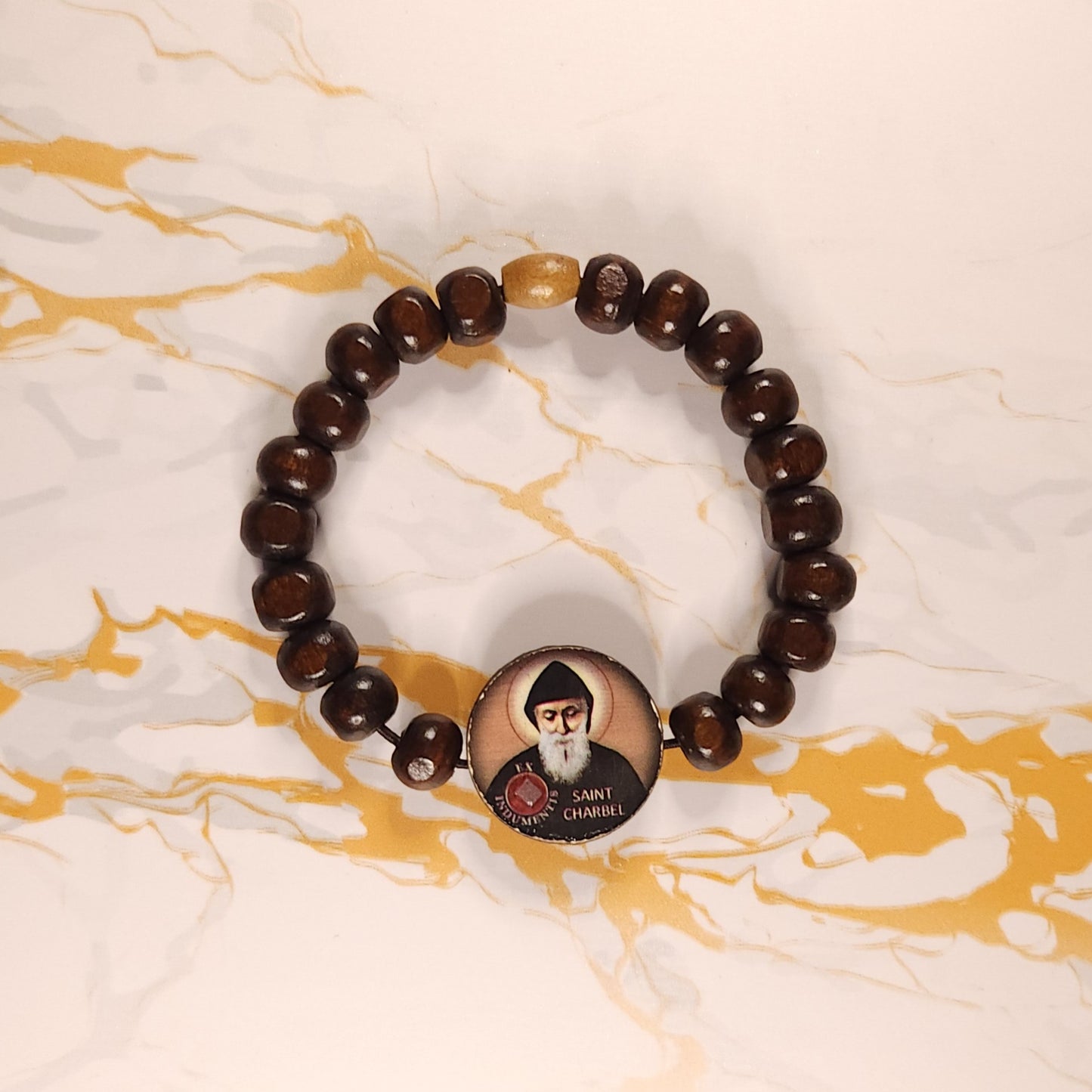 Saint Charbel Relic Decade Bracelet
