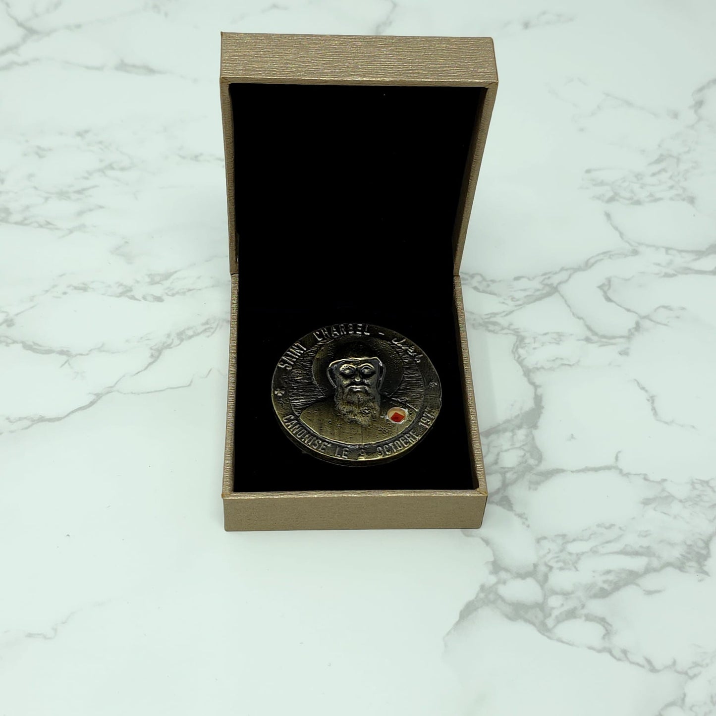 Commemoration Bronze Medal of St. Charbel (Third Class Relic)