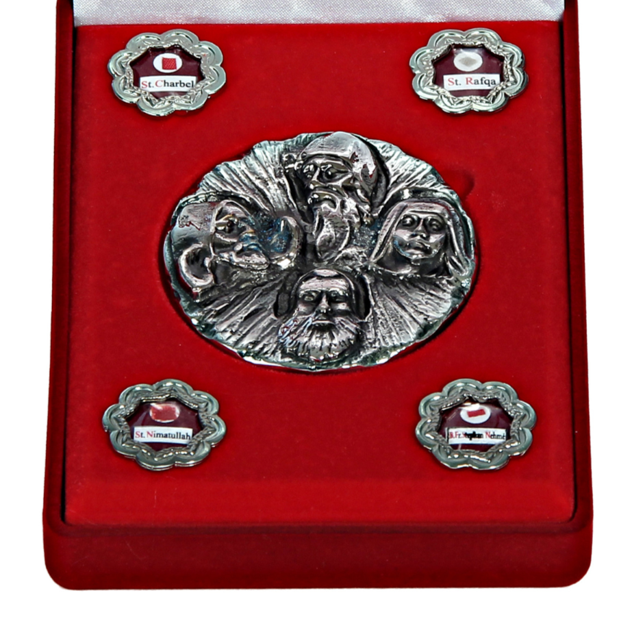 Reliquary Box of Lebanese Saints – St. Charbel, St. Rafqa, St. Nimatullah, Bl. Estephan Nehmé