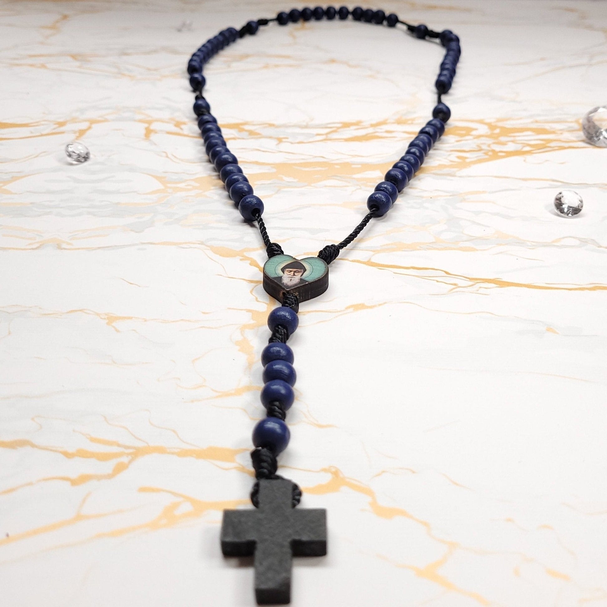 Saint Charbel Box with Candle from Annaya - Our Lady of Gifts