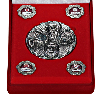 Reliquary Box of Lebanese Saints – St. Charbel, St. Rafqa, St. Nimatullah, Bl. Estephan Nehmé