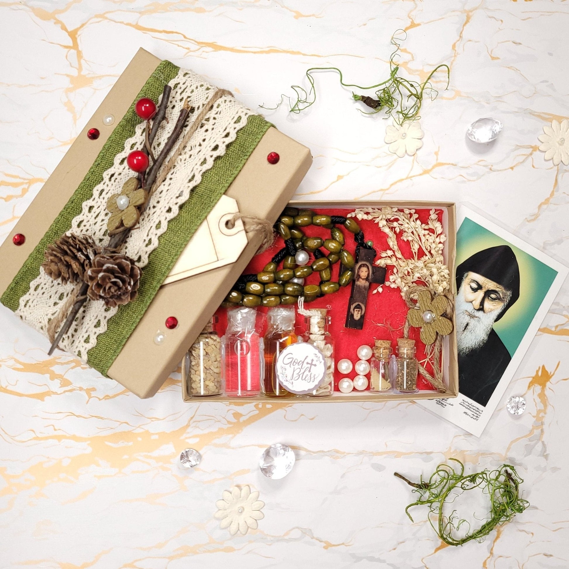 Saint Charbel Christmas Box - Our Lady of Gifts