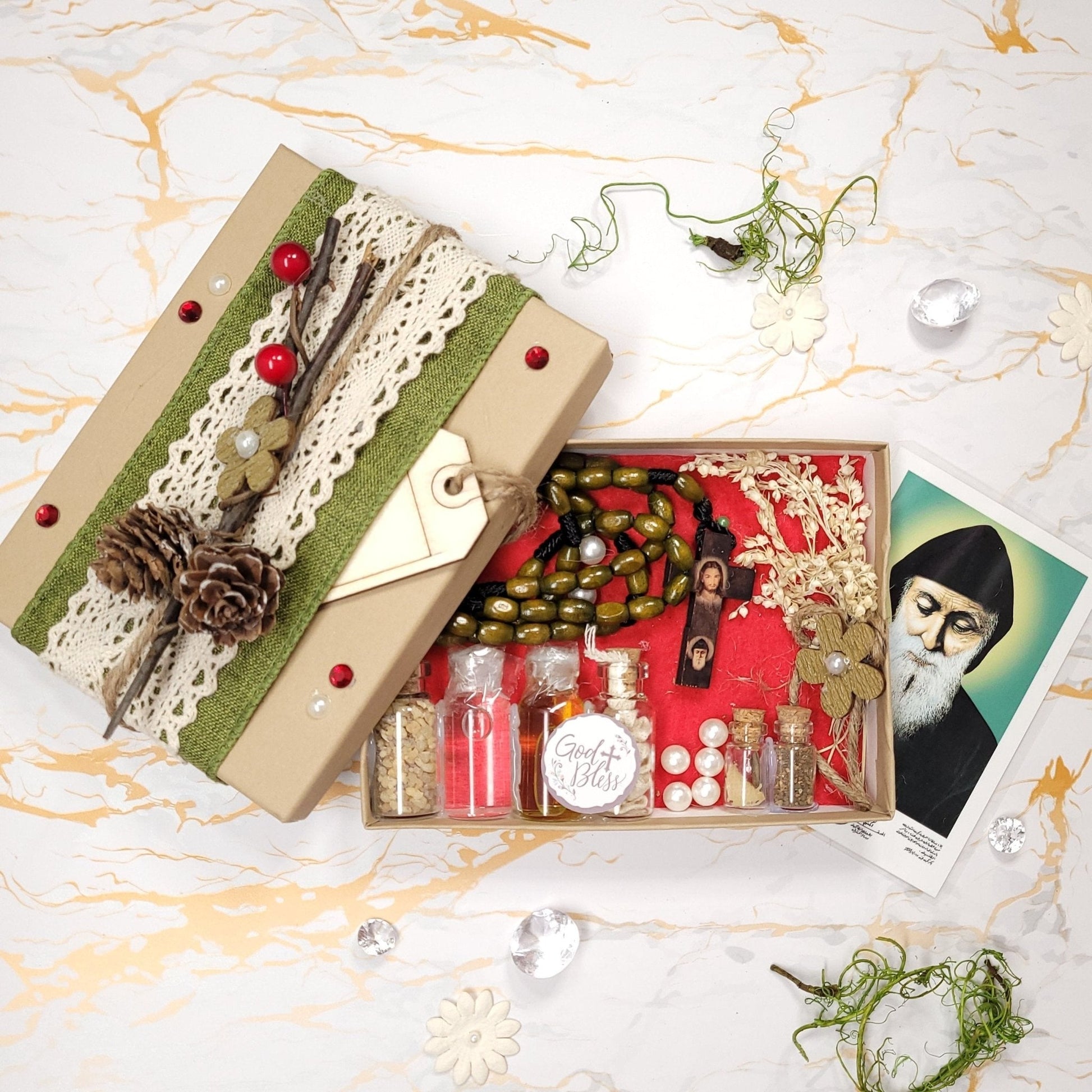 Saint Charbel Christmas Box - Our Lady of Gifts