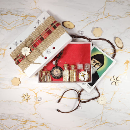 Saint Charbel Gift Box (Relic Chaplet) - Our Lady of Gifts